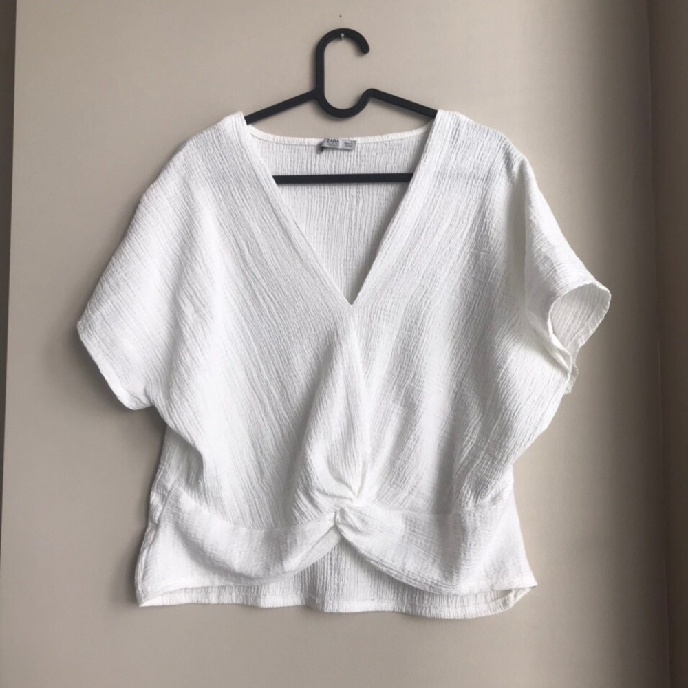 Zara | shirt sleeve tshirt